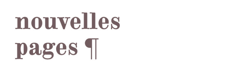 LIBRAIRIE NOUVELLES PAGES